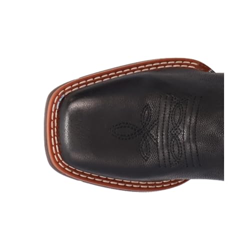 Dan Post Western Boots Boys Leather Dexter 9.5 Child Black Red DPC40014
