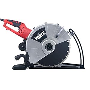 Steel Force KPC 3551 Portable 14″ Wet/Dry Electric Corded Circular Concrete Saw/Power Angle Cutter 2600W w/Water Line & Guide Roller (With Blade)