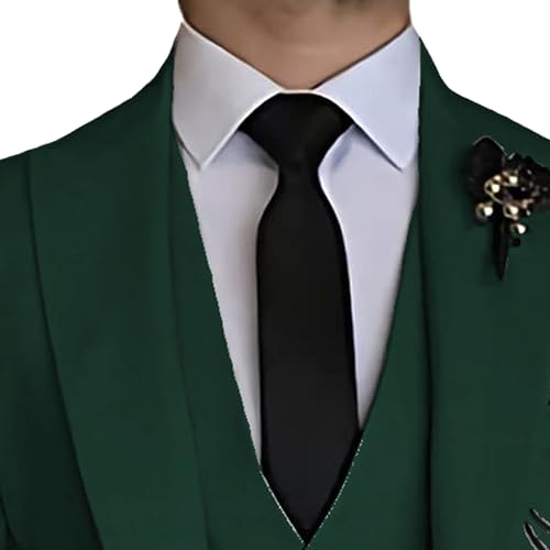 JEsilunmaMY Men's 3 Piece Double Breasted Suit Slim Fit Business Groom Tuxedo Suits Formal Suit for Wedding Prom Dinner Party3