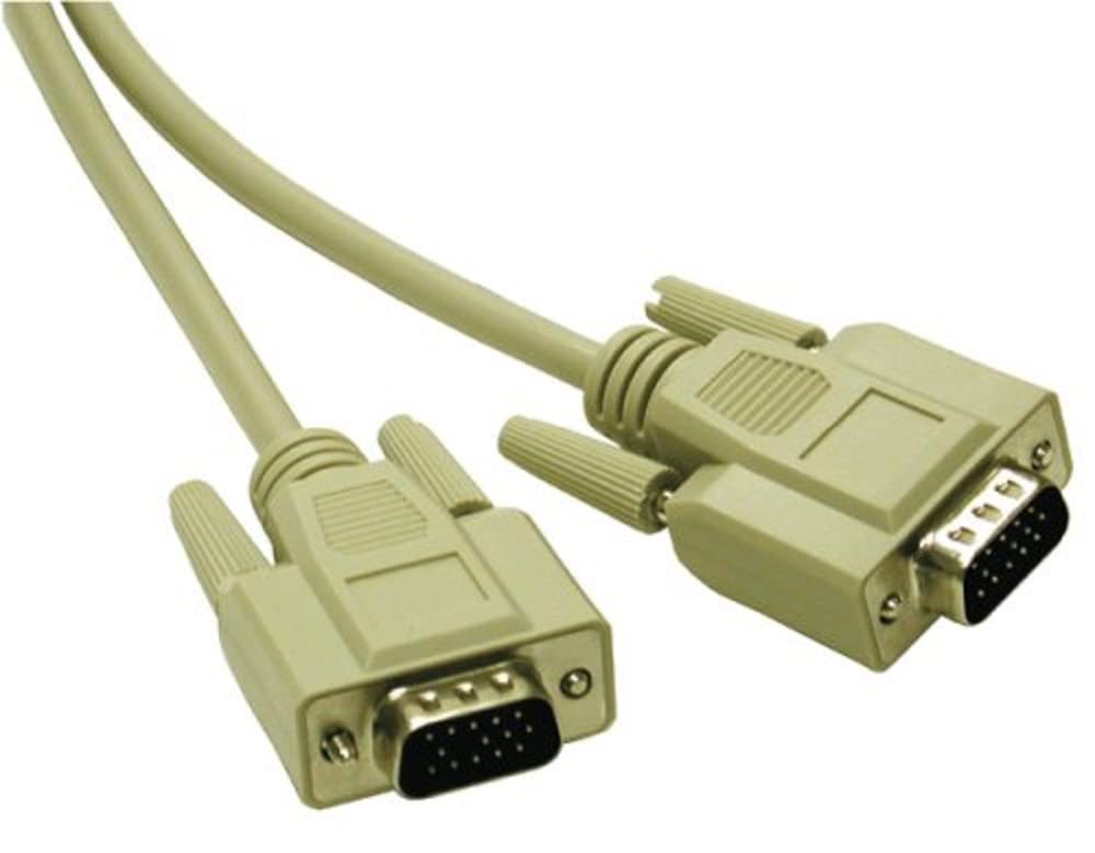 02635 Economy HD15 Cable para monitor SVGA M/M, color beige (6 pies, 6.0 ft)