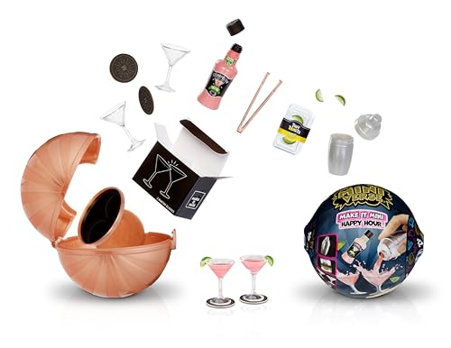 MGA's Miniverse Make It Mini Happy Hour - Mini Collectibles in Blind Packaging - DIY Replica Cocktails - NOT EDIBLE Resin Play - Collectibles for Adults and Collectors