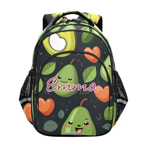 Sac à dos personnalisé vert avocat 17" résistant pour soulager le dos des écoliers