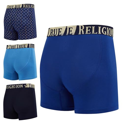 True Religion Mens Underwear Stretch Modal Boxer Briefs for Men Pack of 43