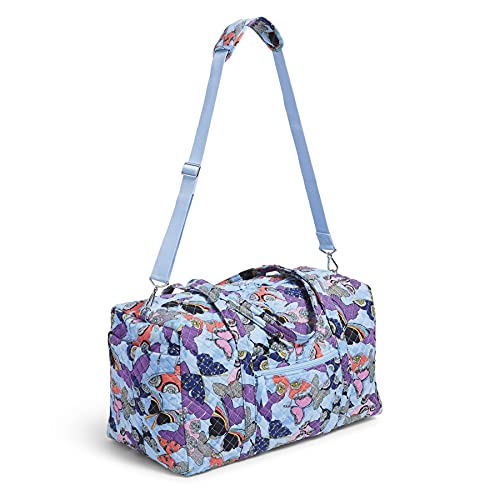 Vera Bradley Women's Large Travel Duffel Bag, Butterfly by-Recycled Cotton, One Size