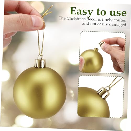 Mini Boules de Noël Creuses Plaquées Or pour Sapin et Décorations de Fêtes