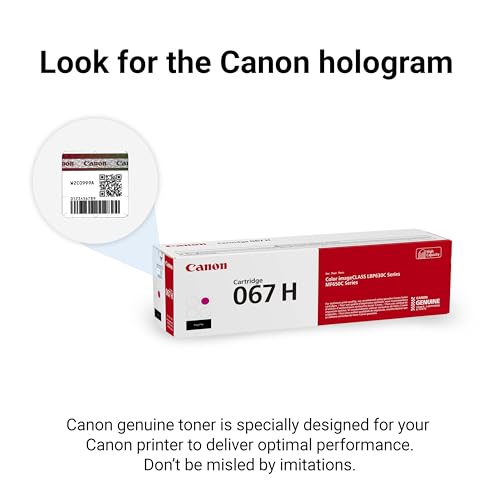 Image of Canon Genuine 067 Magenta Toner Cartridge High Capacity Compatible with LBP633Cdw, LBP632Cdw, MF652Cdw, MF653Cdw, MF654Cdw, MF656Cdw