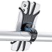 Soporte Movil Bicicleta, 360° Rotación Soporte Movil Moto Bicicleta, PEYOU Ajustable Universal Silicona Teléfono Manillar para iPhone 12 Mini/12/11Pro Max/XS MAX, Samsung, Huawei, 4-6.5" Smartphones