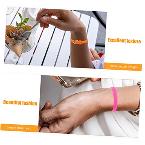 Silicone Wristbands Stretch Bracelets for Watch Bands Decorative Awareness Bracelets for Fashionable2