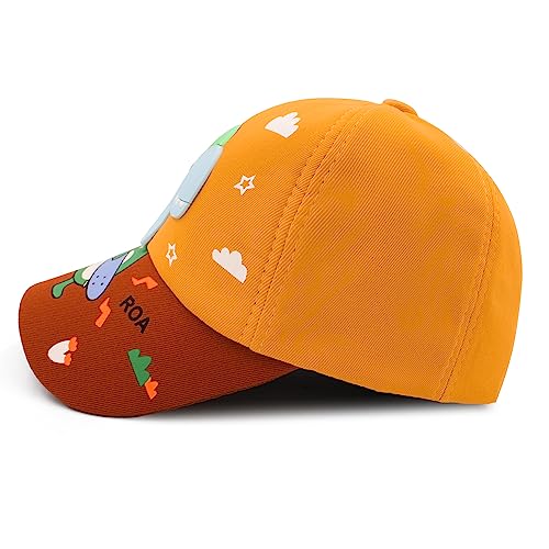 Image of VRITRAZ Unisex Kids Baseball Cap | Soft Cotton Adjustable Sun Hat for Boys & Girls | Casual Outdoor Summer Wear (4-12 Year)