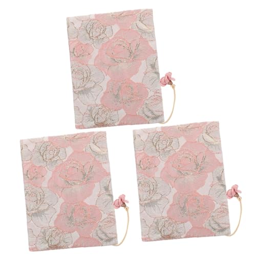 Manche de livre rose en tissu pour lire confortablement dans les transports lot de 3