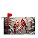 Winter Cardinal Mailbox Covers Magnetic Berry Branches Snow Outdoor Mailbox Cover Standard Size 18 X 21 Snowflakes Christmas Holiday Wrap Post Letter Box Decorative for Home Garden