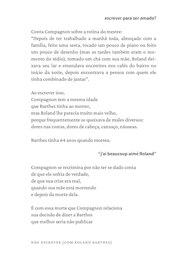 Não escrever [com Roland Barthes]
