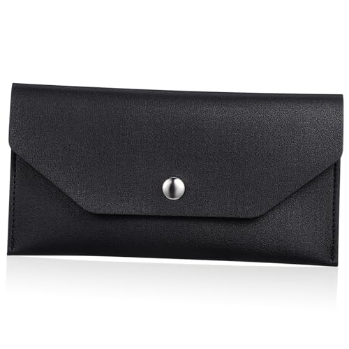 PU Leather Envelop Wallet Clutch for Women Stylish Cash Credit Card Holder Compact Portable Pouch for Everyday Use and Travel