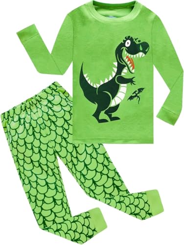 Toddler Boys Pajamas 100% Cotton Summer Pjs for Boy Jammies Dinosaur Train Little Kids Clothes Sleepwear Short Sets Size 2-7T