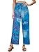 iniber Women's Comfy Casual Lounge Pants Wide Leg Stretch Drawstring Pajamas Palazzo with Laundry Bag