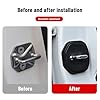 Car Door Lock Cover, Silicone Car Door Latch Cover Fit use for FORD KUGA 2008-2019 Car Door Shock Absorber Door Lock Protector Silicone Auto Door Lock Latches Cover Accessories #3