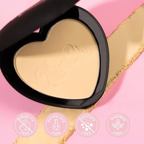 KimChi Chic Almost Catfished Micro Pressed Powder - Brightening Under Eye Setting Powder, Reduces Dark Circles, No Flashback, Banana