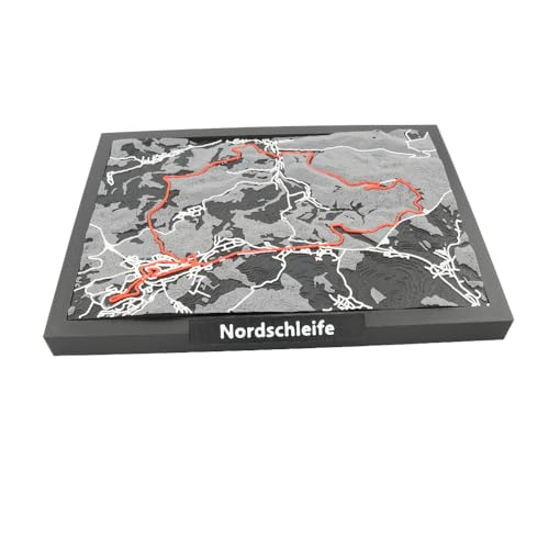 Nordschleife 3D Racetrack Map - Layered Nürburgring Circuit Model Art
