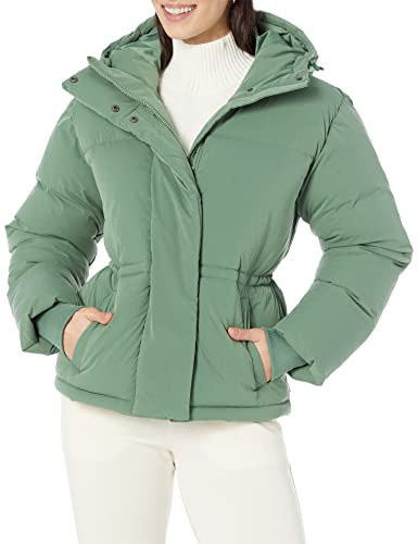 Amazon Essentials Women's Short Waisted Puffer Jacket (Available In Plus Size), Sage Green, Medium #TOP11