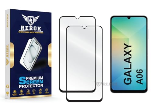 Image of Gorilla Tempered Glass Screen Protector Compatible with Samsung Galaxy A06 [Pack of 2] | Edge-to-Edge, Bubble-Free, Case Friendly, Easy Installation Kit