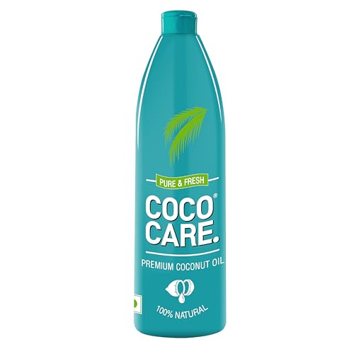 Image of Cococare Coconut Oil 100% Pure & Natural 500ml | Made from Finest Handpicked Dala Khopra from Kerala | Fresh Natural Fragrance | No Added Chemicals, Preservatives or Artificial Perfumes