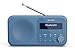 Produktbild SHARP DR-P420(BL) Tokyo Tragbares Digitalradio  Bluetooth 5.0, DAB+/FM, kompakt, USB-/Batteriebetrieben, Dual-Alarm, 40 Senderspeicher, 3,5 mm Kopfhöreranschluss  Stahl Blau