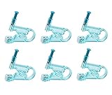 Ericotry Herramienta desechable para piercing de oreja de seguridad con kit de asepsis para hombres y mujeres, paquete de 6 unidades (azul)