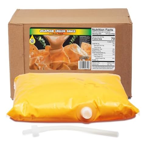 El Nacho Grande Style Bagged Mild Jalapeno Cheese for Gold Medal 5300 & 5301 Dispensers (1-140 oz), Zero Trans Fat! (1 - Pack) Cover