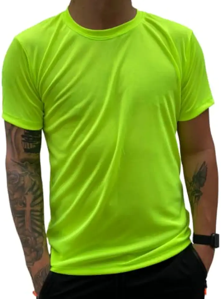 Camiseta Dry Fit Treino Masculina Academia Musculação Corrida 100% Poliéster