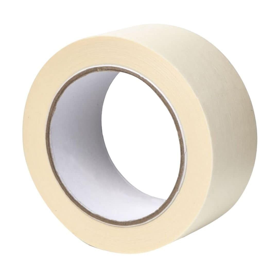 GOCABLETIES - Kreppband Doppelpack - 50 mm x 50 m - Malerkrepp zum Oberflächenschutz beim Streichen - lösemittelfreier Kleber - 24 Rollen