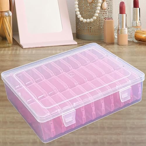 Boîte de rangement transparente pour bijoux perles boutons et breloques