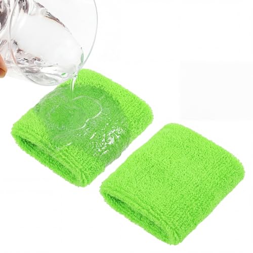 Image of Bememo 6 Pcs Neon Sports Sweatbands Set Sports Competitions Sweatbands 2 Headband 4 Wristbands Breathable Terry Cloth Athletic Bands for Team Soccer Spirit 80s Costumes Cosplay