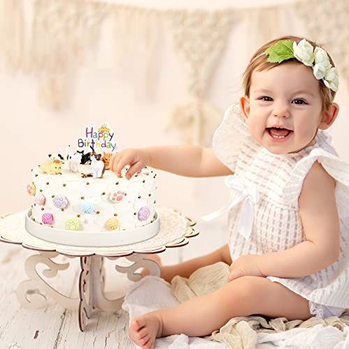 26 Pcs Cat Cake Topper Cute Cat Figurines Cat Happy Birthday Cake Topper Cat Paw Cake Toppers Cat Party Decoration Mini Cat Set For Cat Birthday Party Baby Garden Home Shower Supplies (Cute Cat) #TOP5