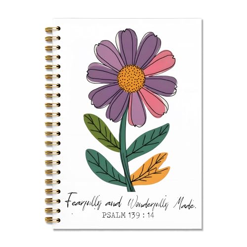Carnet chrétien floral pour votre prière quotidienne et méditation des psaumes