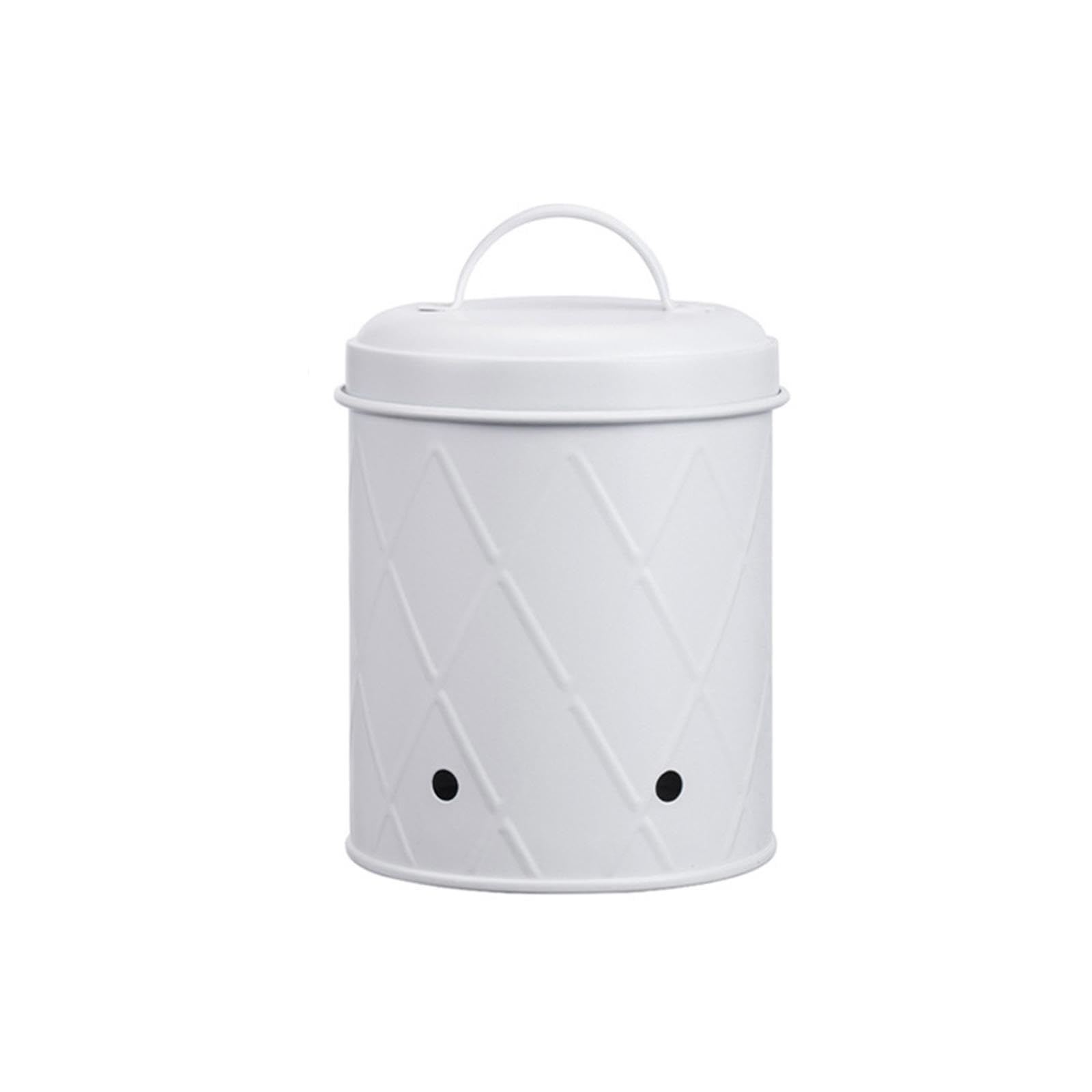 rockible Kartoffel Zwiebel Knoblauch Topf, Belüftete Metallbox, Gemüse Aufbewahrungsdose, Lebensmittelbehälter Eimer für Picknick, Outdoor, Langsames Kochen, C, Weißer Stil C