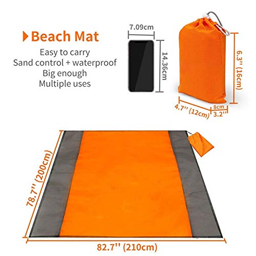 Beach Blanket Beach Mat Outdoor Picnic Blanket Large Sand Free Compact for 7 Persons Water Proof and Quick Drying Beach Mat Mady picnic beach camping mat