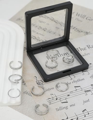 9Pcs 14K Gold Filled Toe Rings for Women Non Tarnish Adjustable Gold CZ Flower Hug Band Toe Rings Summer Beach Open Gold Toe Ring Jewelry for Summer3