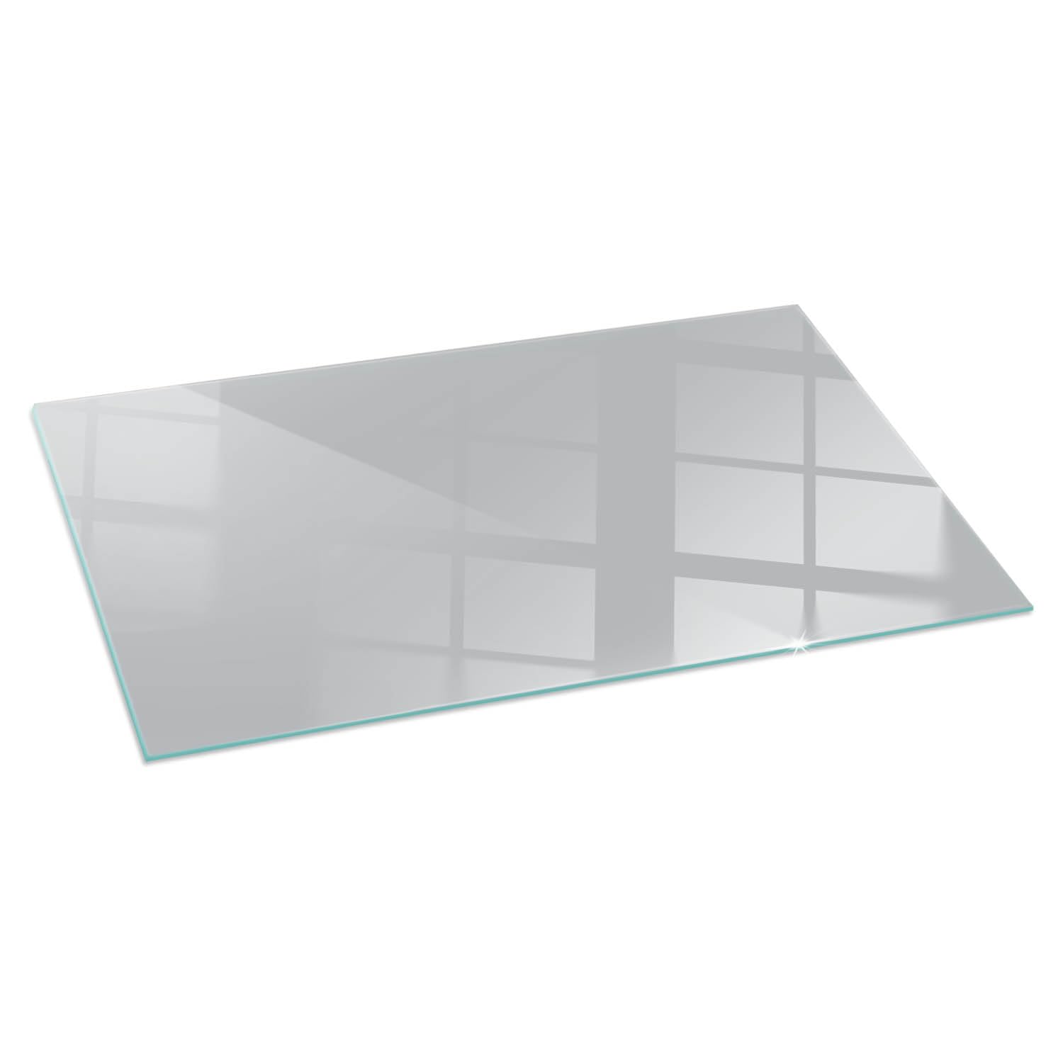 Verre trempé de cheminée 120x60 cm plaque de protection de sol gris