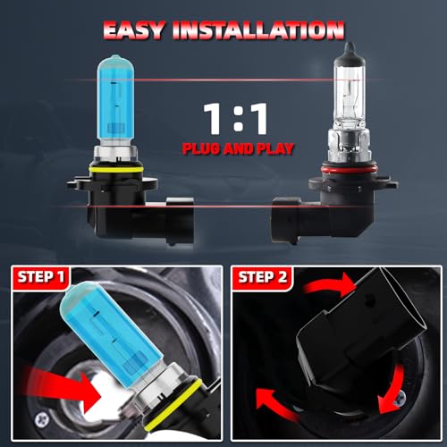 Image of Headlight Bulbs Fit For Nissan Pathfinder 2013-2016, 9005 H11 H11 High Low Beam Fog Lights 300% Ultra Brighter Halogen Headlight Bulb Combo, 6500k White Light, Pack of 6