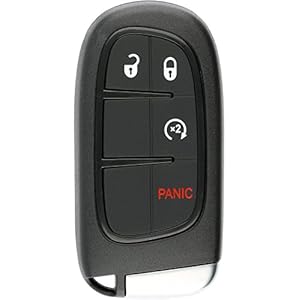 KeylessOption Keyless Entry Remote Start Smart Car Alarm Key Fob for 2013-2018 Ram 1500, 2500, 3500 GQ4-54T