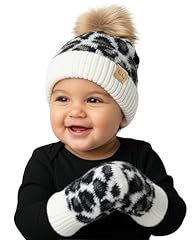 Leopard Ivory W/ Leopard Mittens (0-9 Mo)