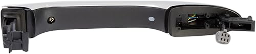 Miniatura 667 de TRQ Manija de la puerta exterior trasera izquierda del lado del conductor negra compatible con Honda Civic 2001-2005