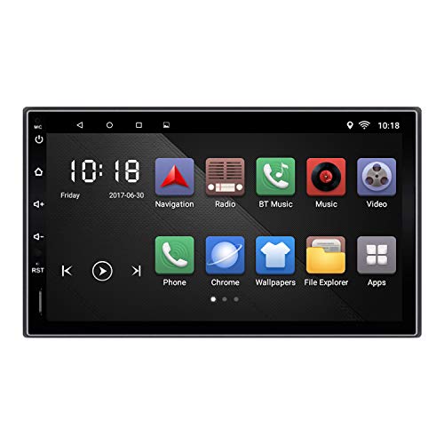 KX09 Android 6.0 Car Stere 2 Din Auto Radio AM/FM/RDS GPS Navegación 7 1024*600 Pantalla Táctil Espejo Link Volante Control BT Manos Libres Llamadas Música Video MP3/MP4/MP5 Unidad de Cabeza