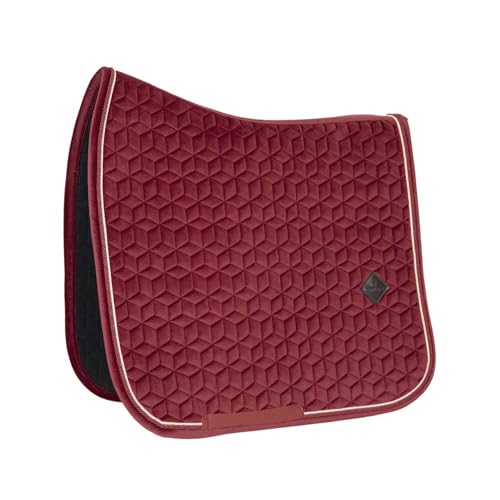 Tapis de selle dressage FULL velours bordeaux tapis cheval confort