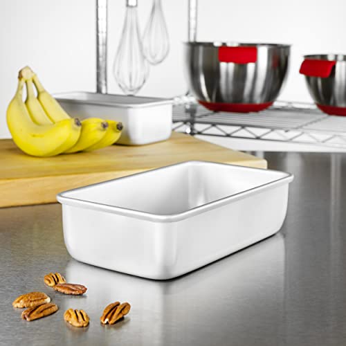 Fat Daddio's BP-5643 Anodized Aluminum Bread Loaf Pan, 9 x 5 x 2.5 inch - Thumbnail 3