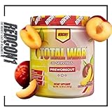 REDCON1 Total War Pre Workout, Pineapple Juice - Contains 320mg of Caffeine from Green Tea, Juniper & Beta Alanine - Pre Work Out with Amino Acids to Increase Pump, Energy + Endurance (30 Servings)