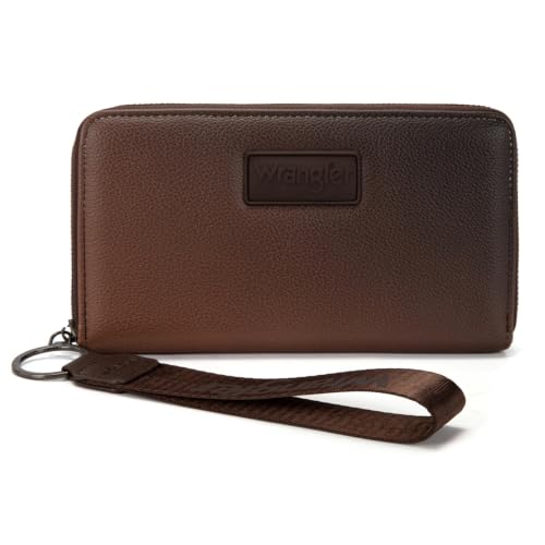 Image of Wrangler Wallet Women RFID Blocking, Gradient Wristlet Wallet for Daily Use