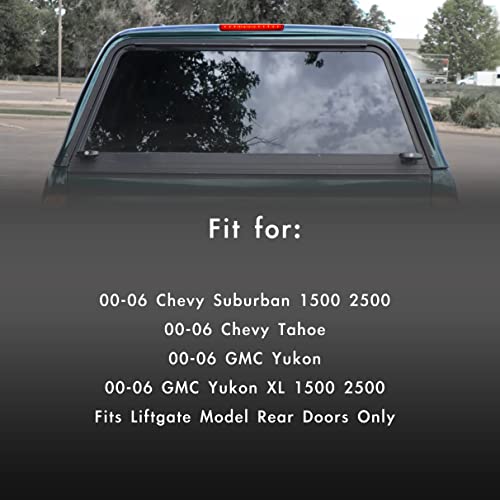 Image of Third 3rd Brake Light, LED High Mount Stop Light Replacement for 2000 2001 2002 2003 2004 2005 2006 Chevy Tahoe Suburban /GMC Yukon XL Denali, Rear Center Cab Roof Tail Lamp, Red Lens