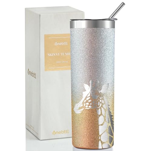 Onebttl Giraffe Gifts for Giraffe Lovers, 20oz Insulated Stainless Steel Tumblers with...