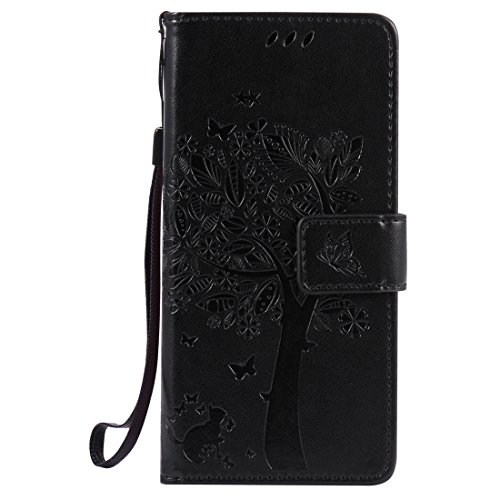 Nancen Compatible avec Sony Xperia XA (5,0 Pouces) Coque Haute Qualité PU Cuir Flip Étui Coque de Protection Wallet/Portefeuille Case Cover Housse - avec Carte de Crédit Fente